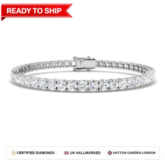 Lab grown diamond tennis bracelet
