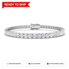 Lab grown diamond tennis bracelet
