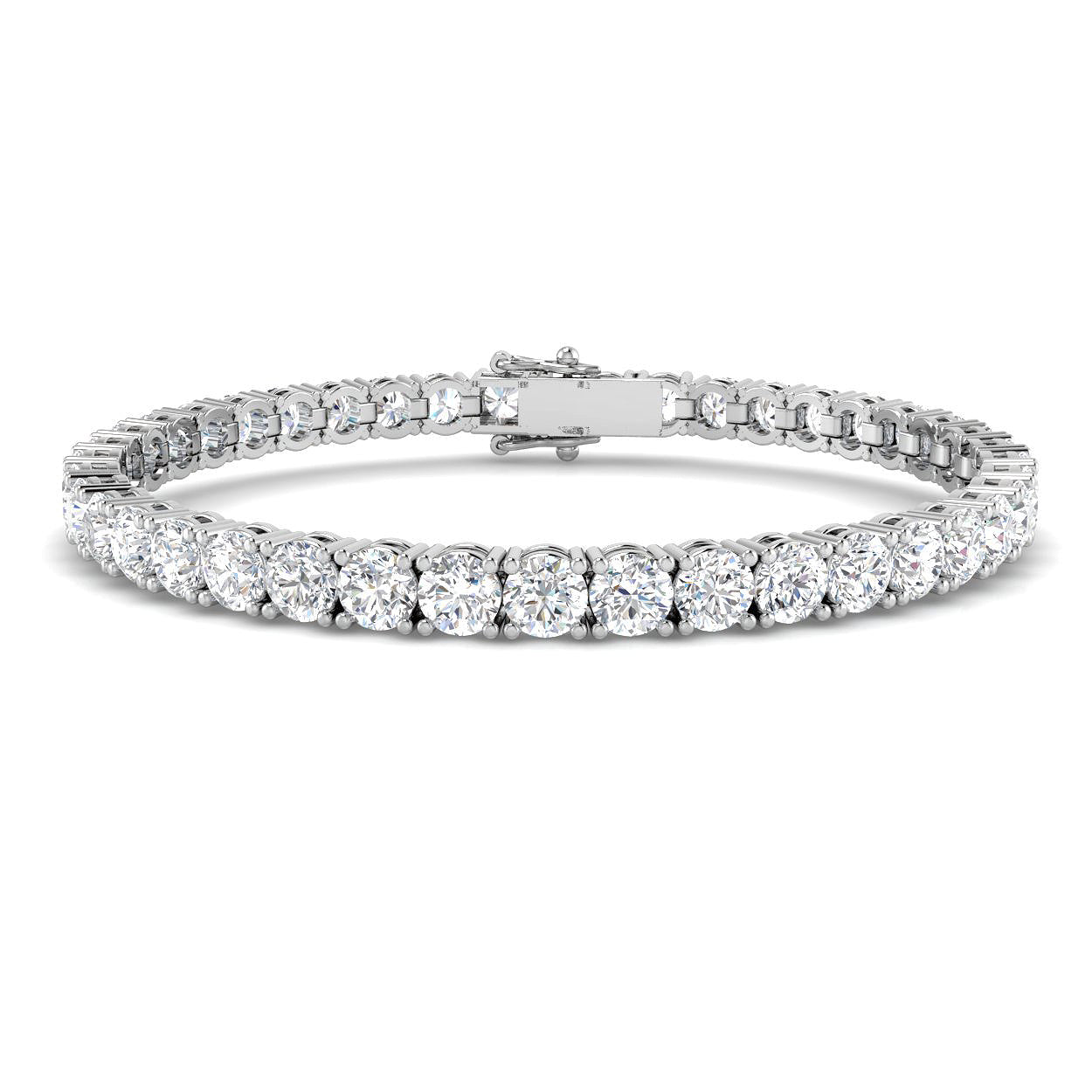 12.12ct Lab Grown Diamond Bracelet in 9K White Gold
