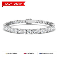 Lab grown diamond tennis bracelet