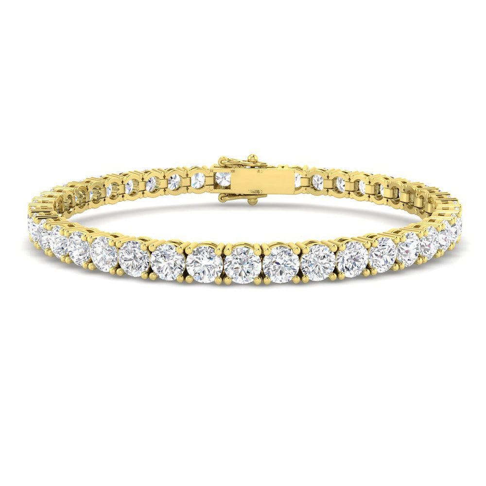 13.68ct Diamond Bracelet in 9K Yellow Gold
