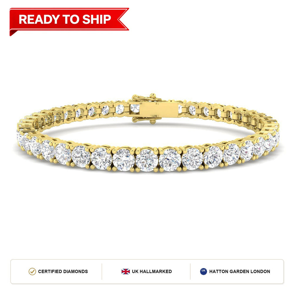 Lab grown diamond tennis bracelet