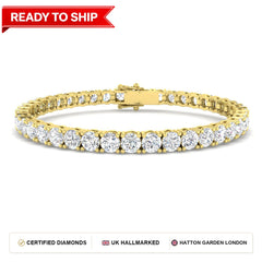 Lab grown diamond tennis bracelet
