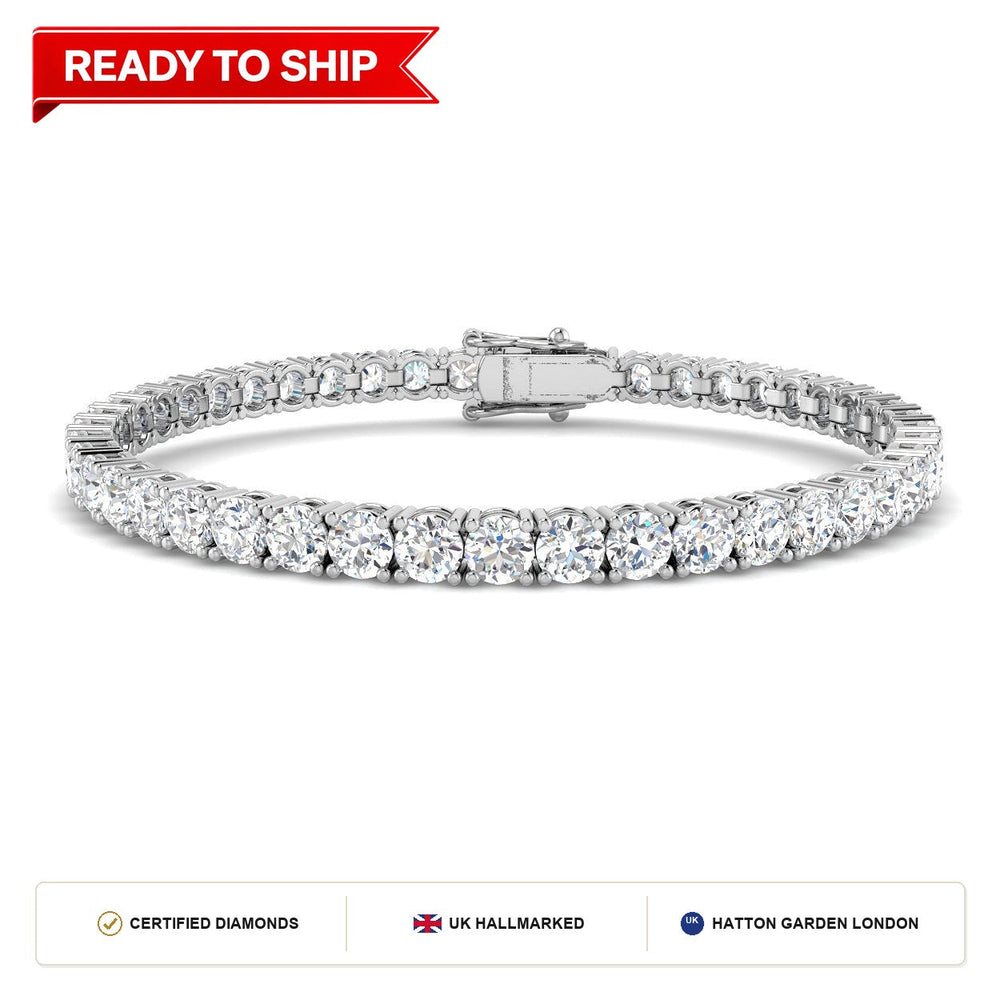 Lab grown diamond tennis bracelet