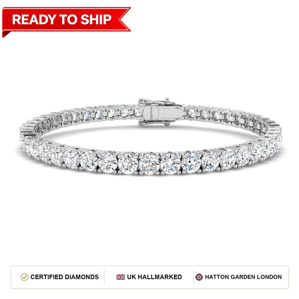 Lab grown diamond tennis bracelet
