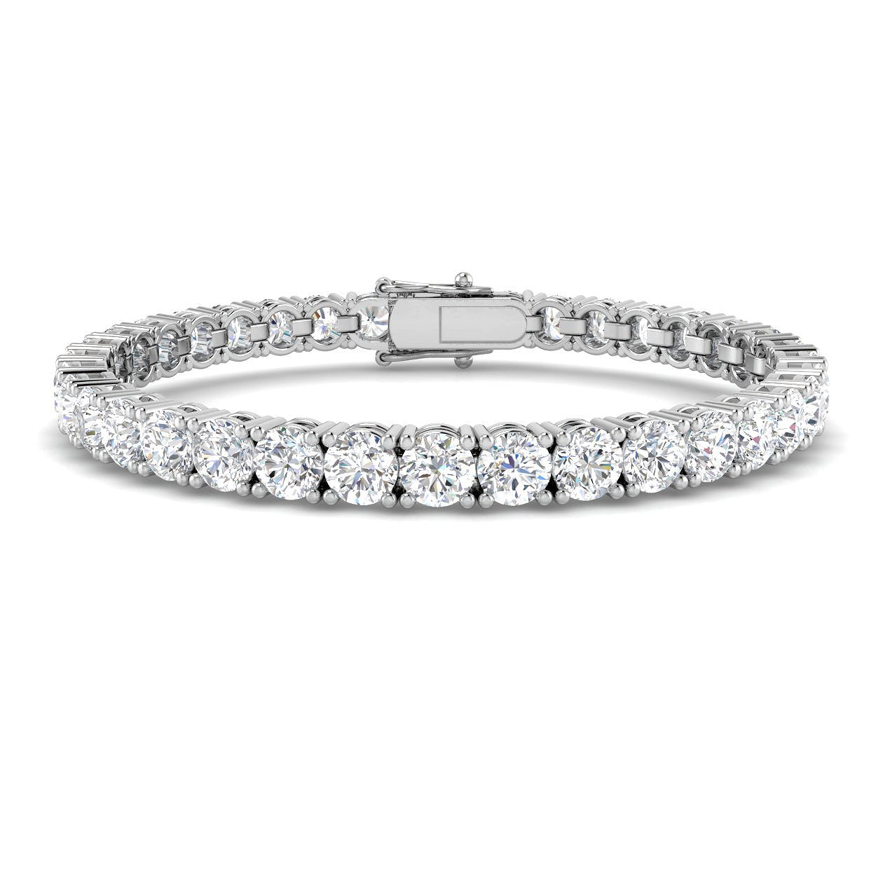 17.50 Carat D-E/VS Lab Grown Diamond Tennis Bracelet 9k White Gold Ready To Ship