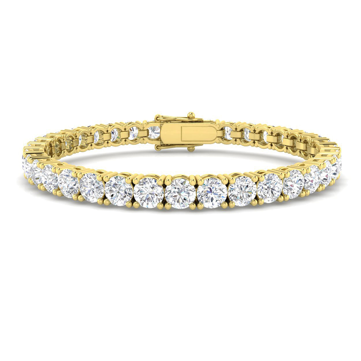 17.42ct Lab Grown Diamond Bracelet in 9K Yellow Gold