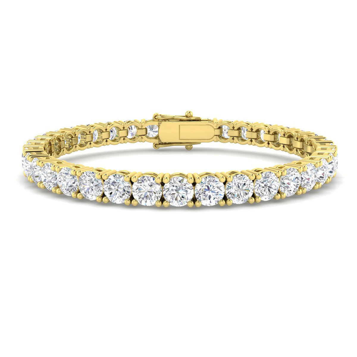 17.42ct Lab Grown Diamond Bracelet in 9K Yellow Gold
