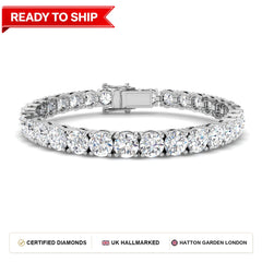 Lab grown diamond tennis bracelet