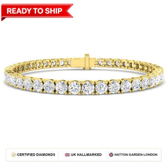 Lab grown diamond tennis bracelet