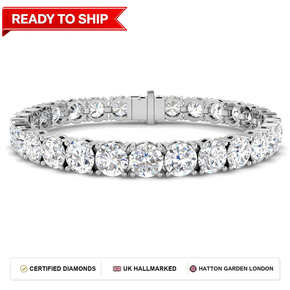 Lab grown diamond tennis bracelet