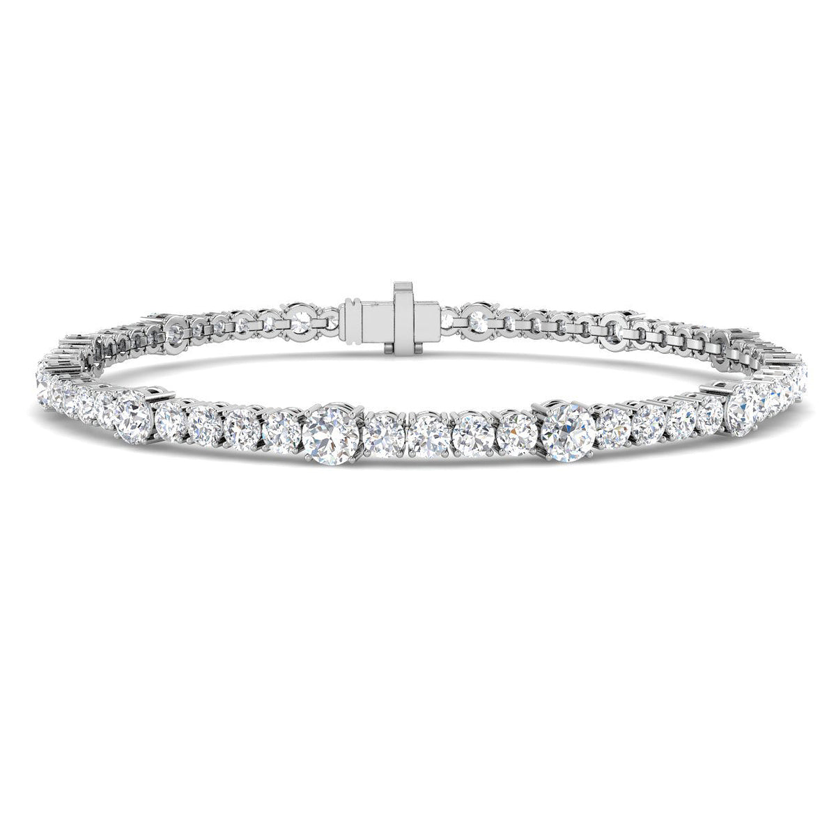 5.39ct Lab Grown Diamond Bracelet in 9K White Gold