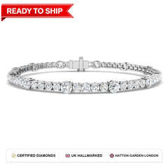 Lab grown diamond tennis bracelet