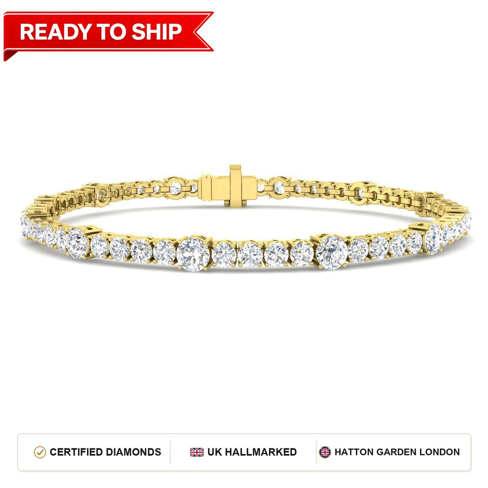 Lab grown diamond tennis bracelet