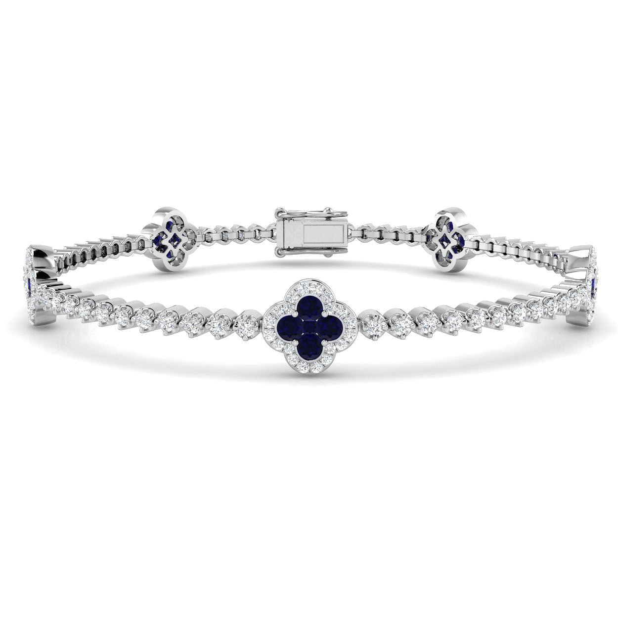 2.73ct Natural Diamond Bracelet in 18K White Gold