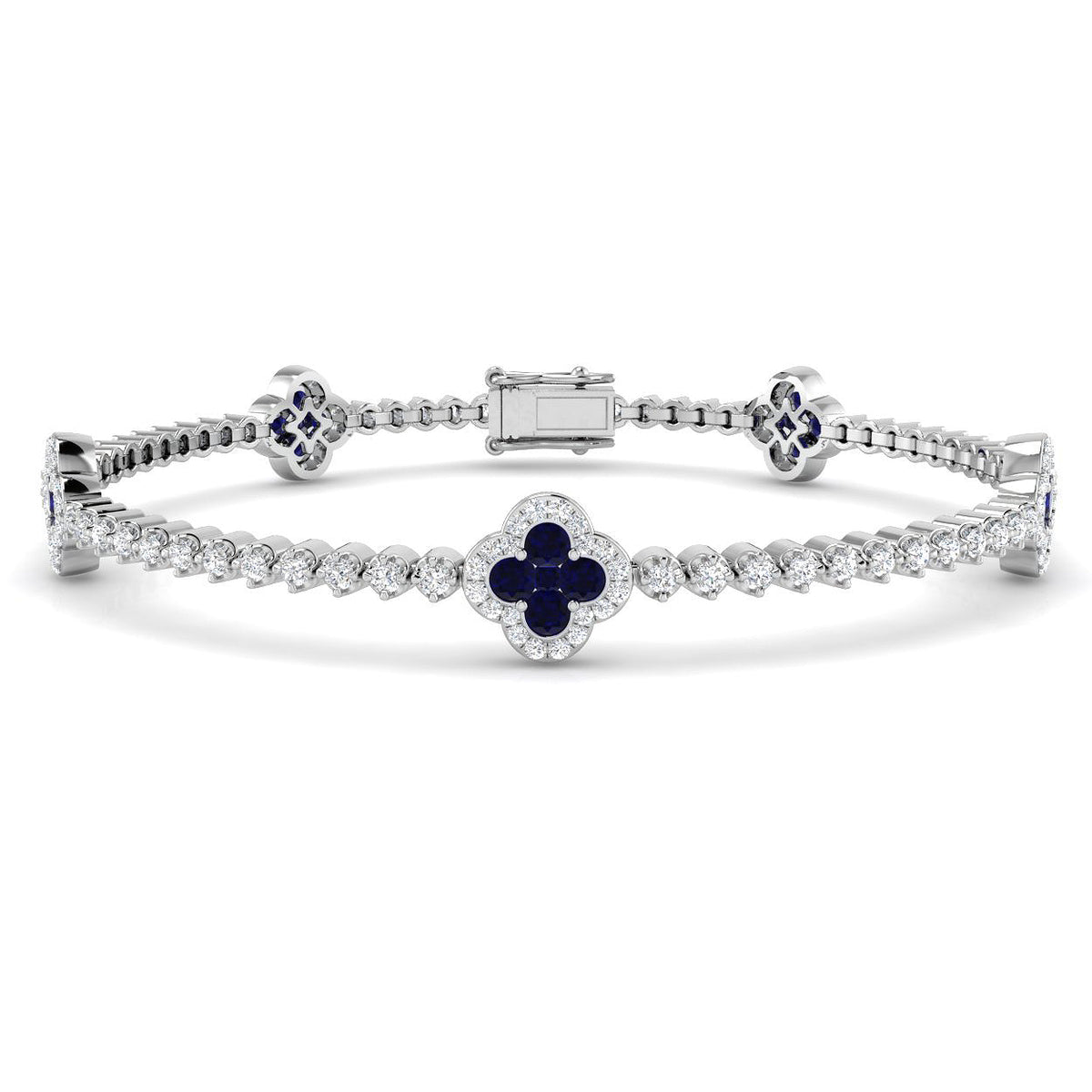 2.73ct Natural Diamond Bracelet in 18K White Gold