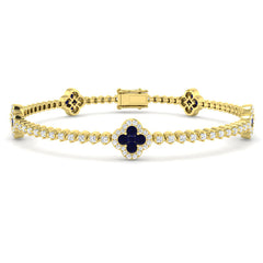 2.73ct Natural Diamond Bracelet in 18K Yellow Gold