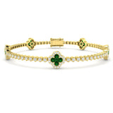 2.38ct Natural Diamond Bracelet in 18K Yellow Gold