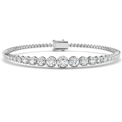 1.8 Carat Lab Grown Round Diamond Tennis Bracelet 9k White Gold Ready To Ship