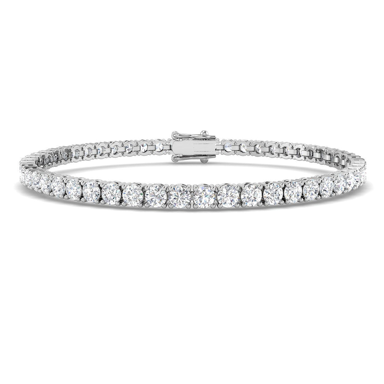 6.99ct Lab Grown Diamond Bracelet in 18K White Gold