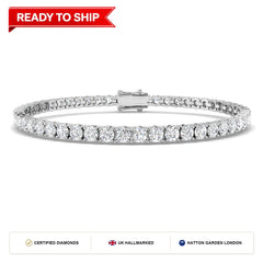 Lab grown diamond tennis bracelet