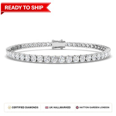 Lab grown diamond tennis bracelet
