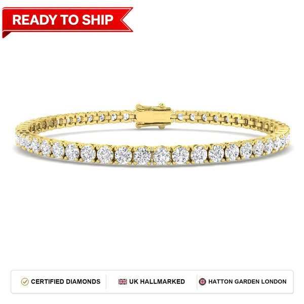 Lab grown diamond tennis bracelet
