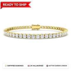 Lab grown diamond tennis bracelet
