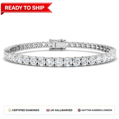 Lab grown diamond tennis bracelet