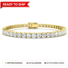 Lab grown diamond tennis bracelet