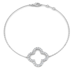 0.4 Carat D-E/VS Lab Grown Round Diamond Everyday Bracelet  9k White Gold Ready To Ship