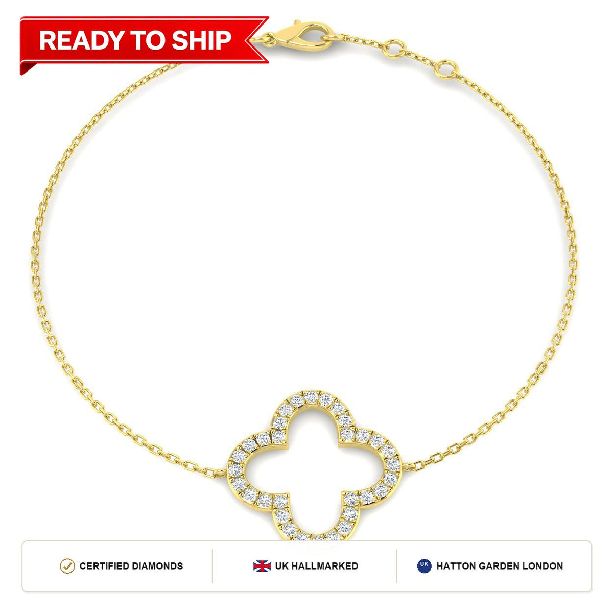 Lab grown diamond tennis bracelet