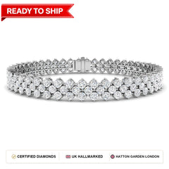 Lab grown diamond tennis bracelet