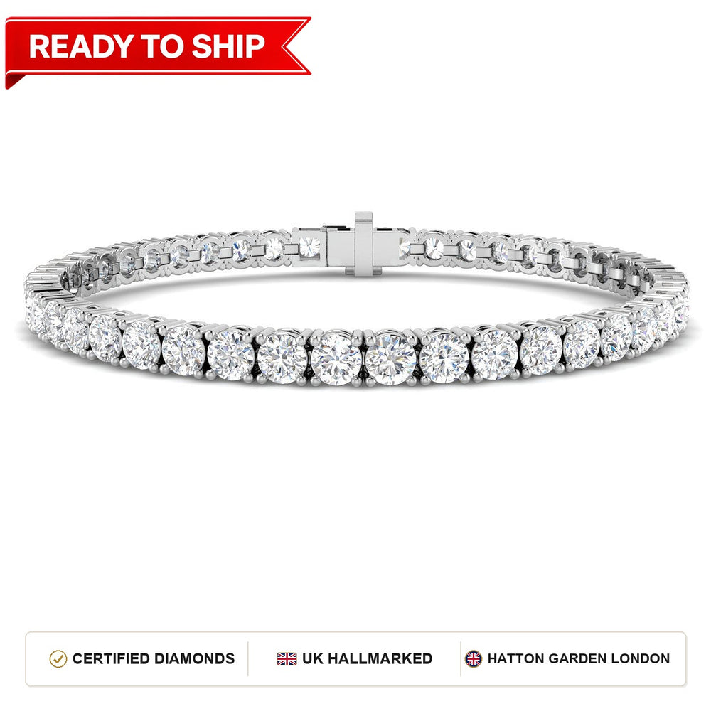 Lab grown diamond tennis bracelet