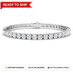 Lab grown diamond tennis bracelet