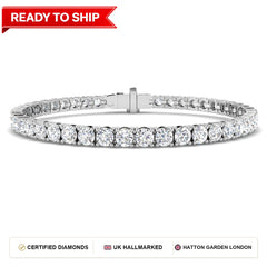 Lab grown diamond tennis bracelet