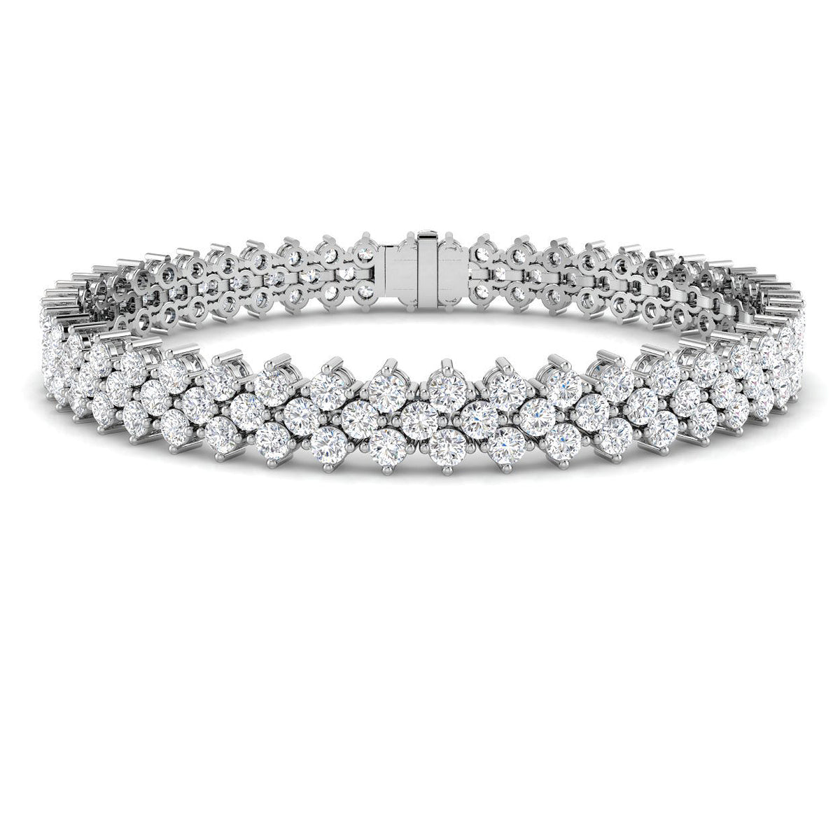 Lab grown diamond tennis bracelet