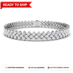 Lab grown diamond tennis bracelet