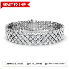 Lab grown diamond tennis bracelet