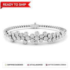Lab grown diamond tennis bracelet