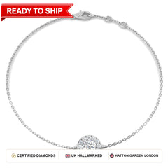 Lab grown diamond tennis bracelet