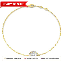 Lab grown diamond tennis bracelet