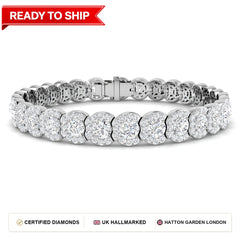 Lab grown diamond tennis bracelet
