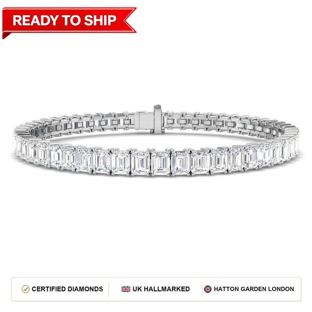 Lab grown diamond tennis bracelet