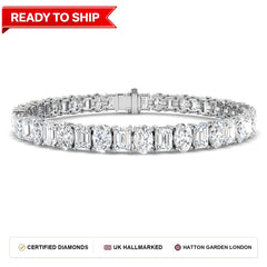 Lab grown diamond tennis bracelet