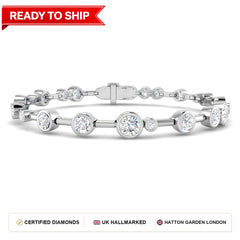 Lab grown diamond tennis bracelet