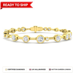 Lab grown diamond tennis bracelet