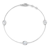 1.12ct Diamond Bracelet in 9K White Gold