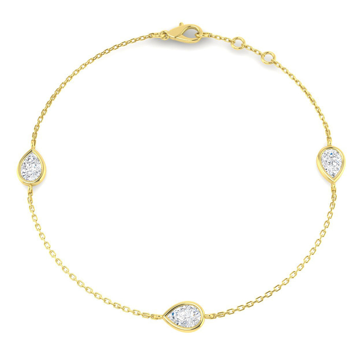 1.13ct Diamond Bracelet in 9K Yellow Gold