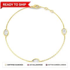 Lab grown diamond tennis bracelet
